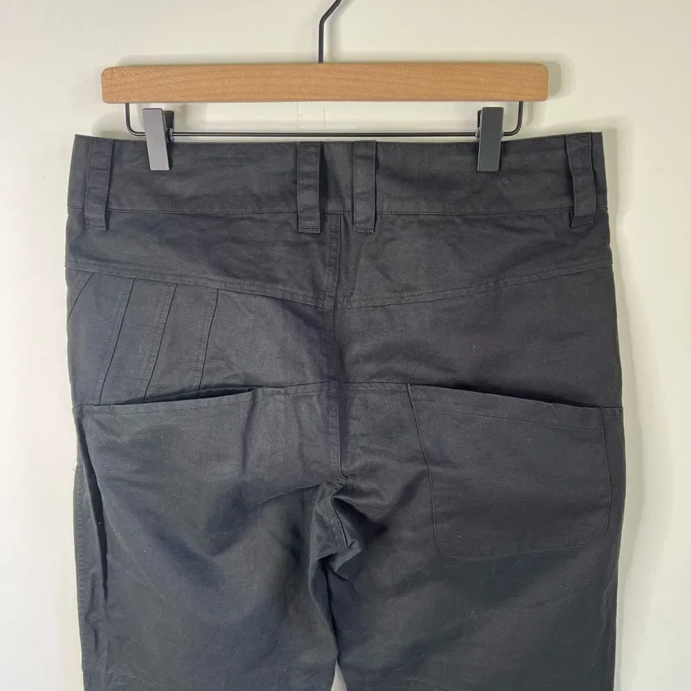 Hemp Organic Cotton Black Chino Work Pants size 34 Vegan